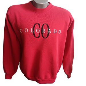 Medium Vintage Hanes Red Colorado Sweatshirt Crewneck 1990's